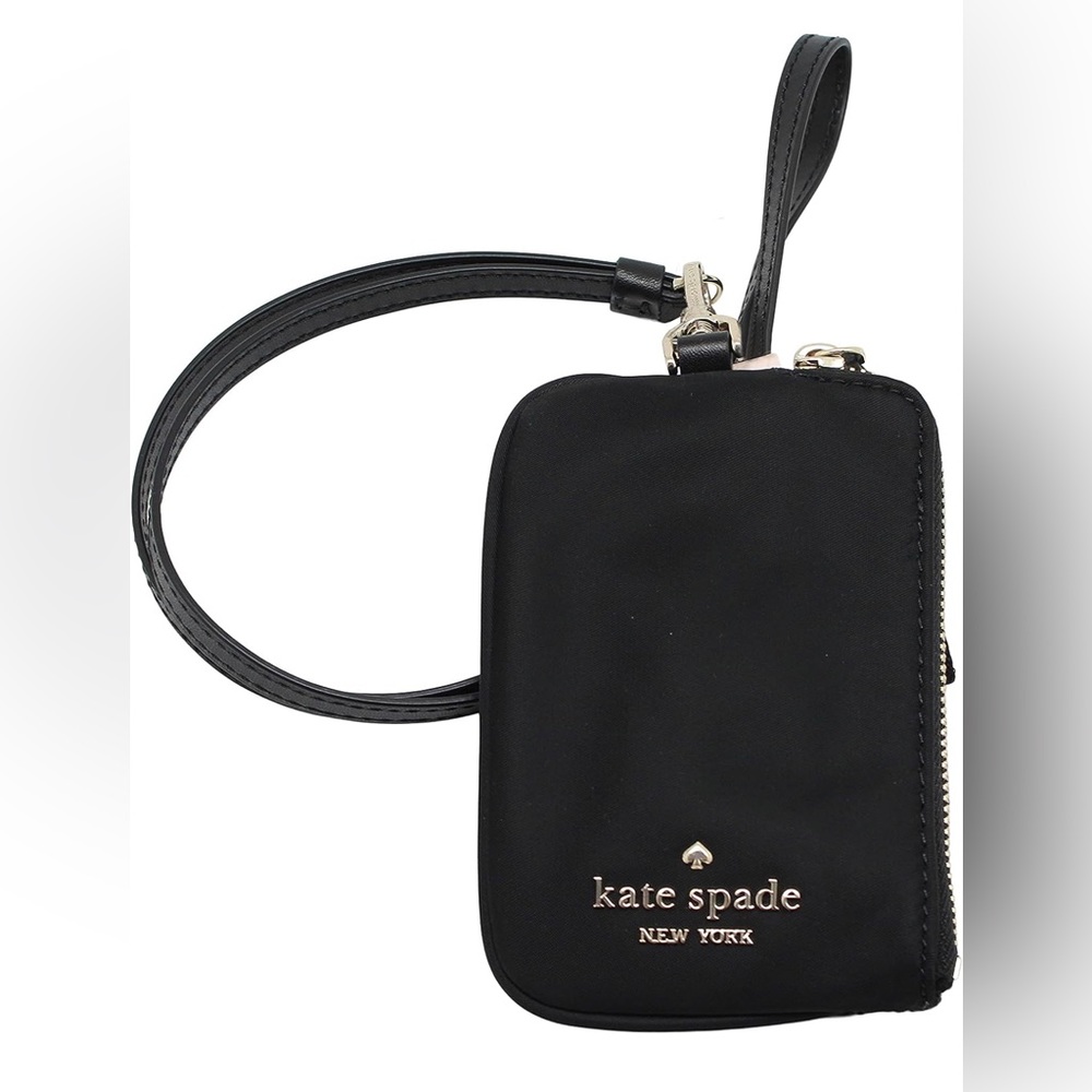 Used Kate Spade New York - Chelsea Card Case Lanyard Black